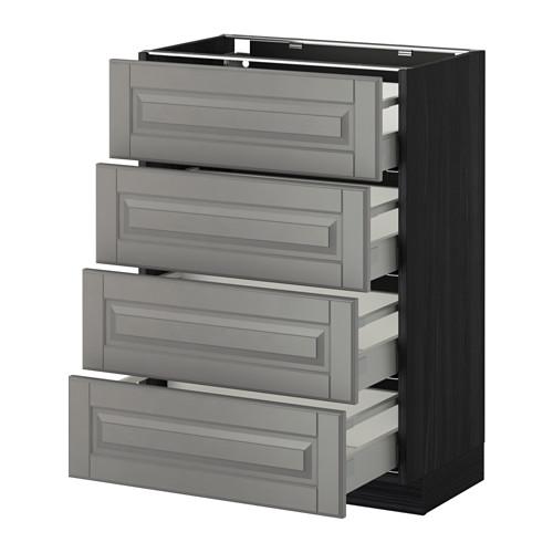 METOD/MAXIMERA напольн шкаф 4 фронт панели/4 ящика