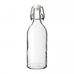 KORKEN бутылка с пробкой прозрачное стекло