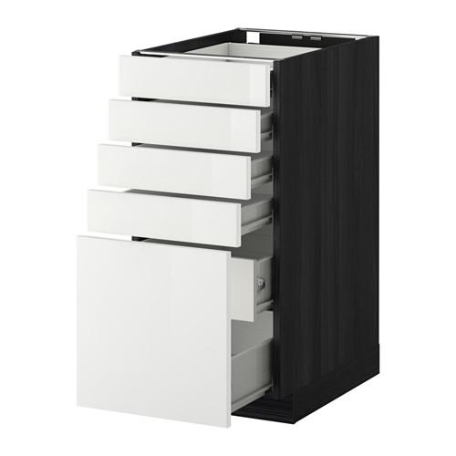 МЕТОД / ФОРВАРА Нплн шк 5фронт/4нзк/2срд ящ - под дерево черный, Рингульт глянцевый белый, 40x60 см МЕТОД / ФОРВАРА Нплн шк 5фронт/4нзк/2срд ящ - под дерево черный, Рингульт глянцевый белый, 40x60 см