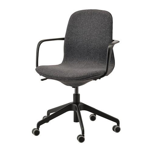 LÅNGFJÄLL рабочий стул с подлокотниками