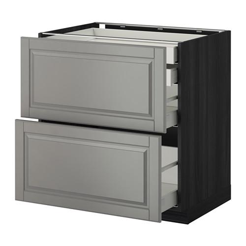 МЕТОД / МАКСИМЕРА Напл шк 2 фрнт/2низ/1срд/1 выс ящ - под дерево черный, Будбин серый, 80x60 см МЕТОД / МАКСИМЕРА Напл шк 2 фрнт/2низ/1срд/1 выс ящ - под дерево черный, Будбин серый, 80x60 см