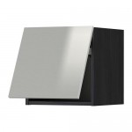 МЕТОД Горизонтальный навесной шкаф - под дерево черный, Гревста нержавеющ сталь, 40x40 см МЕТОД Горизонтальный навесной шкаф - под дерево черный, Гревста нержавеющ сталь, 40x40 см