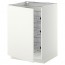 МЕТОД Напольный шкаф с проволочн ящиками - белый, Хэггеби белый, 60x60 см