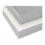 HÄLLESTAD worktop, double-sided white in aluminum / with metal edging ...