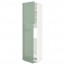 МЕТОД Высокий шкаф д/холодильника/2дверцы - белый, Калларп глянцевый светло-зеленый, 60x60x220 см