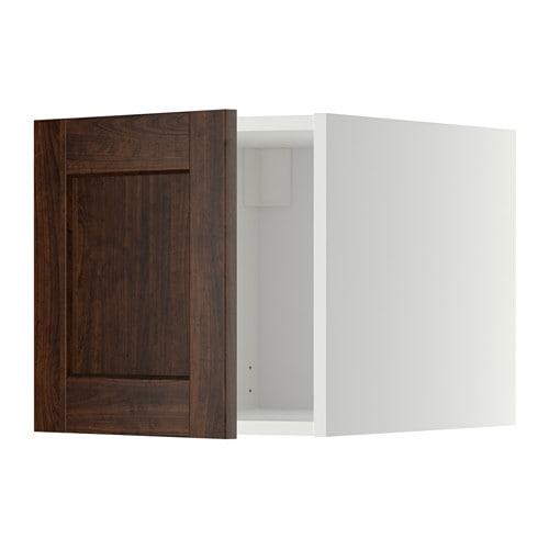 МЕТОД Верхний шкаф - белый, Эдсерум под дерево коричневый МЕТОД Верхний шкаф - белый, Эдсерум под дерево коричневый