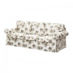 ЭКТОРП Чехол дивана 3-местного - Норлида белый/бежевый