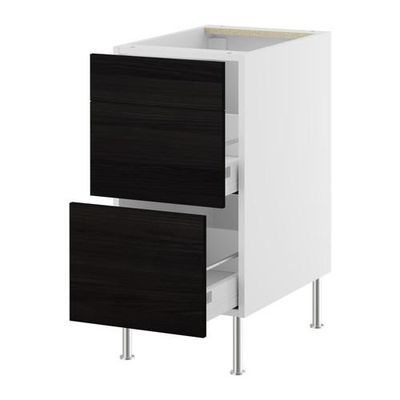 ФАКТУМ Напольный шкаф д/мусорн контейнеров - Гношё черный ФАКТУМ Напольный шкаф д/мусорн контейнеров - Гношё черный