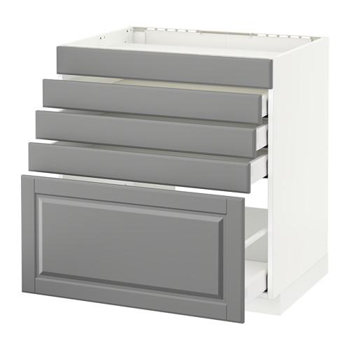 METOD/MAXIMERA напольн шк д/вар панели/5фасад/4ящ цвет алюминия METOD/MAXIMERA напольн шк д/вар панели/5фасад/4ящ цвет алюминия