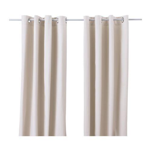 2 X Ikea MATILDA Cortinas Blanco Puro 100% algodón 1 par 140x250 cm * 