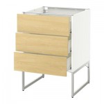 МЕТОД / ФОРВАРА Нплн шк 3 фрнт/3 средн ящика - 60x60x60 см, Тингсрид под березу, белый МЕТОД / ФОРВАРА Нплн шк 3 фрнт/3 средн ящика - 60x60x60 см, Тингсрид под березу, белый