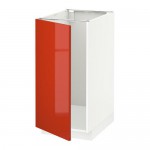 МЕТОД Наполный шкаф д/мойки/мусорн конт - белый, Ерста глянцевый оранжевый МЕТОД Наполный шкаф д/мойки/мусорн конт - белый, Ерста глянцевый оранжевый