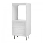 ФАКТУМ Высок шкаф д духовки+2 ящика - Лидинго белый с оттенком ФАКТУМ Высок шкаф д духовки+2 ящика - Лидинго белый с оттенком