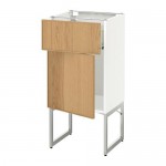 МЕТОД / ФОРВАРА Напольный шкаф с ящиком/дверью - 40x37x60 см, Экестад дуб, белый МЕТОД / ФОРВАРА Напольный шкаф с ящиком/дверью - 40x37x60 см, Экестад дуб, белый
