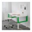 PÅHL письменный стол белый/зеленый 128x58 cm