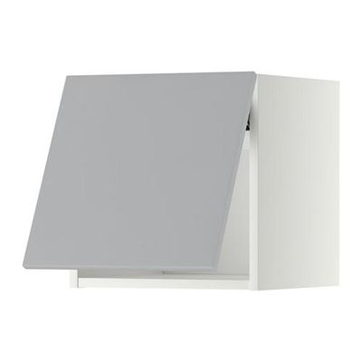МЕТОД Горизонтальный навесной шкаф - 40x40 см, Веддинге серый, белый