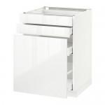 МЕТОД / МАКСИМЕРА Нплн шк с вдв мдл/2 фрнт - белый, Рингульт глянцевый белый, 60x60 см