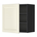METOD шкаф навесной с полкой черный/Будбин белый с оттенком 60x60 см