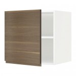 МЕТОД Верх шкаф на холодильн/морозильн - белый, Воксторп под грецкий орех, 60x60 см МЕТОД Верх шкаф на холодильн/морозильн - белый, Воксторп под грецкий орех, 60x60 см