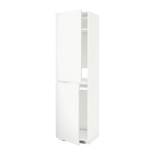 МЕТОД Высок шкаф д холодильн/мороз - белый, Воксторп белый, 60x60x220 см