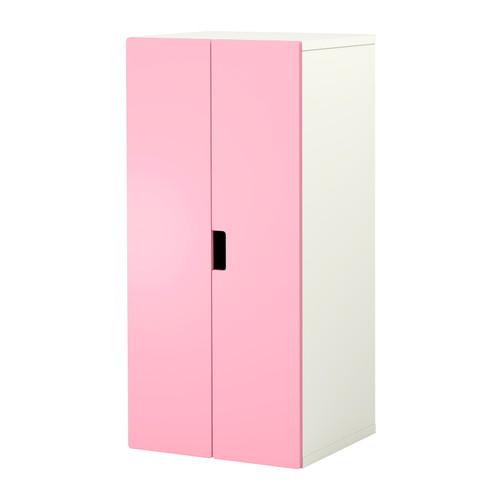 СТУВА Комбинация для хранения с дверцами - белый/розовый