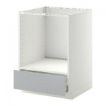 МЕТОД / МАКСИМЕРА Напольный шкаф д/духовки, с ящиком - Веддинге серый, белый МЕТОД / МАКСИМЕРА Напольный шкаф д/духовки, с ящиком - Веддинге серый, белый