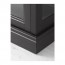 MALSJÖ шкаф-витрина черная морилка 103x48x141 cm