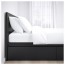 МАЛЬМ Каркас кровати+2 кроватных ящика - Лонсет, черно-коричневый