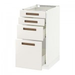 МЕТОД / ФОРВАРА Напольн шкаф 4 фронт панели/4 ящика - 40x60 см, Мэрста белый, белый МЕТОД / ФОРВАРА Напольн шкаф 4 фронт панели/4 ящика - 40x60 см, Мэрста белый, белый