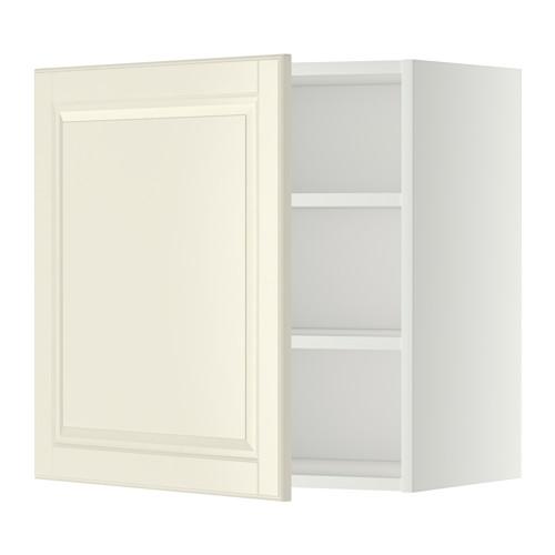 METOD шкаф навесной с полкой белый/Будбин белый с оттенком 60x38.9x60 cm