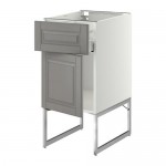 МЕТОД / МАКСИМЕРА Напольный шкаф с ящиком/дверью - белый, Будбин серый, 40x60x60 см МЕТОД / МАКСИМЕРА Напольный шкаф с ящиком/дверью - белый, Будбин серый, 40x60x60 см
