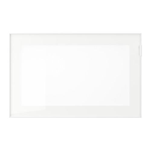 GLASSVIK стеклянная дверь белый/матовое стекло 60x38 cm