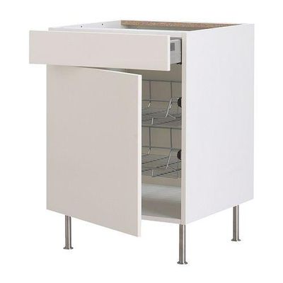 ФАКТУМ Напольн шкаф с пров корз/ящ/дверью - Аплод белый, 40 см ФАКТУМ Напольн шкаф с пров корз/ящ/дверью - Аплод белый, 40 см