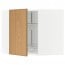 МЕТОД Угл нвсн шкф с вращающ секц - белый, Экестад дуб, 68x60 см