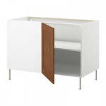 ФАКТУМ Угловой напольный шкаф с полкой - Эдель классический коричневый ФАКТУМ Угловой напольный шкаф с полкой - Эдель классический коричневый