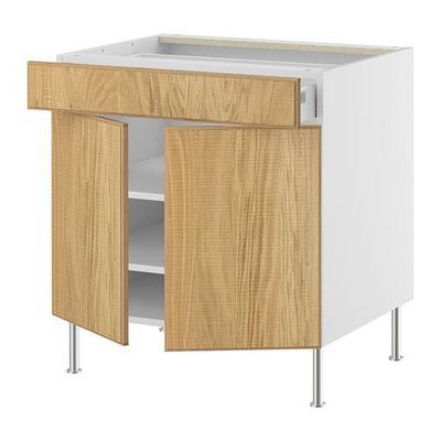 ФАКТУМ Напол шкаф/полки/ящик/2двери - Норье дуб, 80 см ФАКТУМ Напол шкаф/полки/ящик/2двери - Норье дуб, 80 см