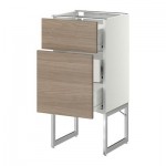 МЕТОД / ФОРВАРА Наполн шк 2 фрнт/3 средн ящ - 40x37x60 см, Брокхульт под грецкий орех светло-серый, белый МЕТОД / ФОРВАРА Наполн шк 2 фрнт/3 средн ящ - 40x37x60 см, Брокхульт под грецкий орех светло-серый, белый