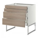 МЕТОД / МАКСИМЕРА Нплн шк 4 фронт/2 низк/2средн ящ - 80x60x60 см, Брокхульт под грецкий орех светло-серый, белый МЕТОД / МАКСИМЕРА Нплн шк 4 фронт/2 низк/2средн ящ - 80x60x60 см, Брокхульт под грецкий орех светло-серый, белый