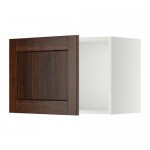 МЕТОД Шкаф навесной - белый, Эдсерум под дерево коричневый, 60x40 см