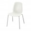 LEIFARNE стул белый/Брур-Инге хромированный 52x50x87 cm