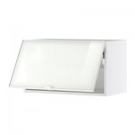 ФАКТУМ Гориз навесн шкаф со стекл дверью - Рубрик белое стекло, 92x40 см ФАКТУМ Гориз навесн шкаф со стекл дверью - Рубрик белое стекло, 92x40 см