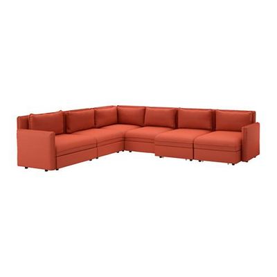 ВАЛЛЕНТУНА 6-местный диван-кровать - Оррста оранжевый