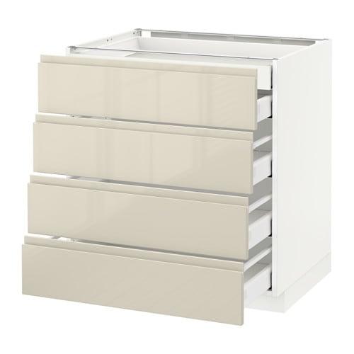 МЕТОД / МАКСИМЕРА Нплн шк 4фрнт/2нзк/3срд ящ - белый, Воксторп глянцевый светло-бежевый, 80x60 см МЕТОД / МАКСИМЕРА Нплн шк 4фрнт/2нзк/3срд ящ - белый, Воксторп глянцевый светло-бежевый, 80x60 см
