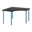 ADILS/LINNMON угловой стол черно-коричневый/синий