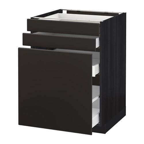 МЕТОД / МАКСИМЕРА Нплн шк с вдв мдл/2 фрнт - под дерево черный, Кунгсбакка антрацит, 60x60 см МЕТОД / МАКСИМЕРА Нплн шк с вдв мдл/2 фрнт - под дерево черный, Кунгсбакка антрацит, 60x60 см