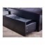 MALM каркас кровати+2 кроватных ящика черно-коричневый/Лонсет 160x200 cm