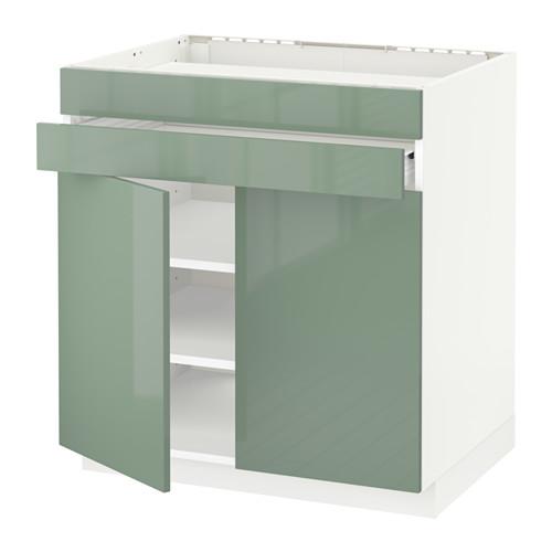 МЕТОД / ФОРВАРА Нап шк д/вар панели/2ящ/2фасада/1ящ - белый, Калларп глянцевый светло-зеленый МЕТОД / ФОРВАРА Нап шк д/вар панели/2ящ/2фасада/1ящ - белый, Калларп глянцевый светло-зеленый