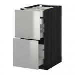 МЕТОД / МАКСИМЕРА Напл шк 2 фрнт/2низ/1срд/1 выс ящ - под дерево черный, Гревста нержавеющ сталь, 40x60 см МЕТОД / МАКСИМЕРА Напл шк 2 фрнт/2низ/1срд/1 выс ящ - под дерево черный, Гревста нержавеющ сталь, 40x60 см