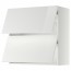 МЕТОД Навесной шкаф/2 дверцы, горизонтал - белый, Рингульт глянцевый белый, 80x80 см