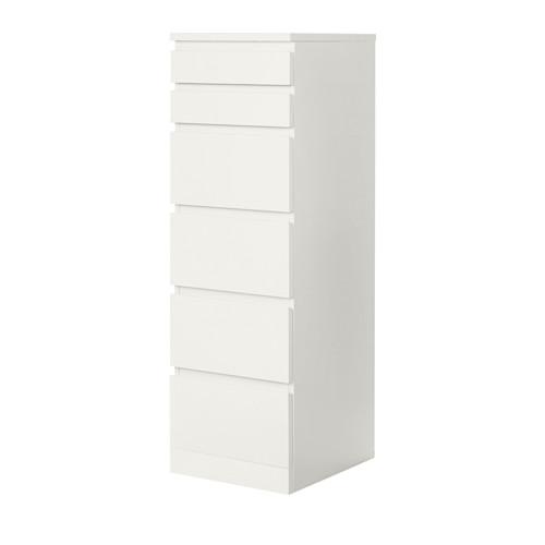 Malm Chest Of Drawers With 6, Ikea Malm 6 Drawer Dresser Assembly Instructions